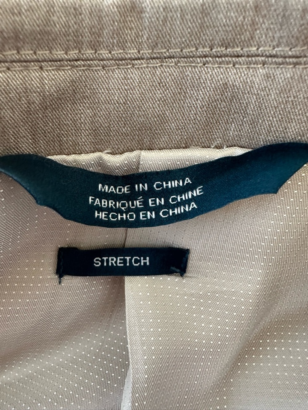Classic Perry Ellis Two-Button Suit Jacket/ Blazer Light Tan or Khaki color - Picture 8 of 17